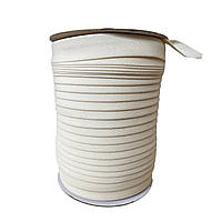 Коса-бейка трикотажна загнута 15 мм молочний