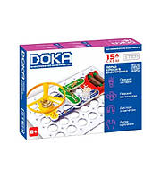 Конструктор электронный DOKA "ПЕРШИ КРОКИ В ЭЛЕКТРОНИКЕ" (Набор А, 15 сх)