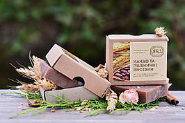 Натуральне мило "Какао і пшеничні висівки", ТМ "ЯКА", 75 гр.