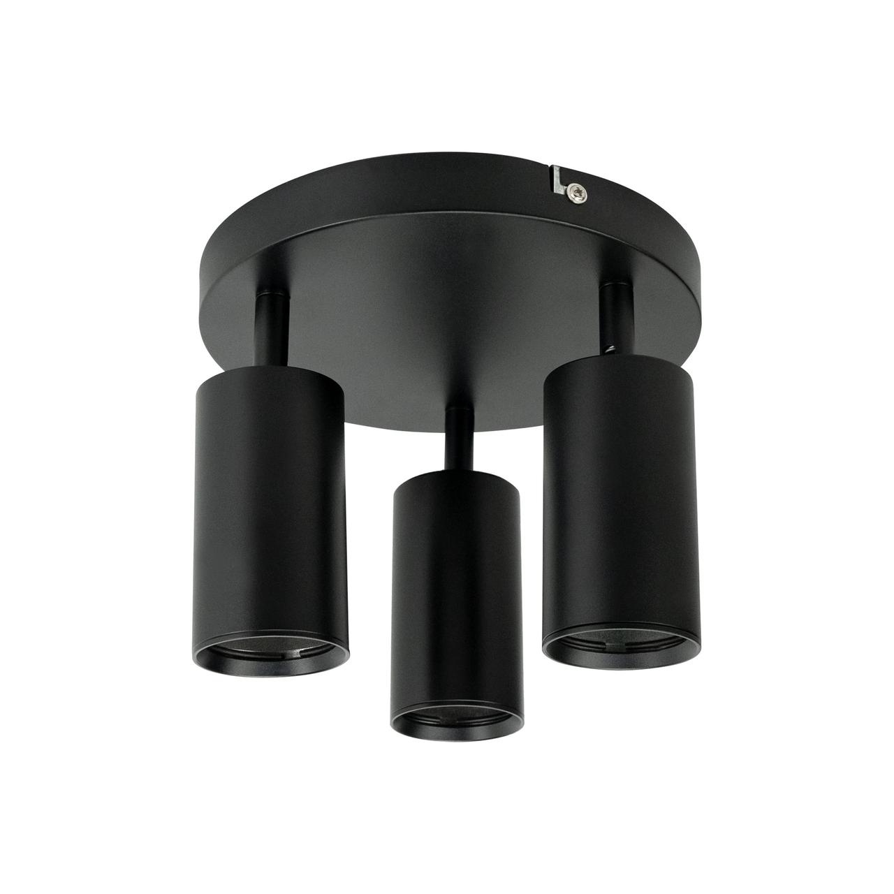 Світильник СПОТ Horoz Electric JOKER-4 3-й GU10 d-200мм чорний (015-038-0004-020)