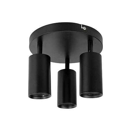 Світильник СПОТ Horoz Electric JOKER-4 3-й GU10 d-200мм чорний (015-038-0004-020), фото 1