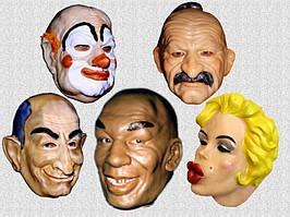 Латексна Маска Клоуна, Тайсона, Монро, Козак, Луї