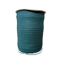 Коса-бейка трикотажна загнута 15 мм смарагд