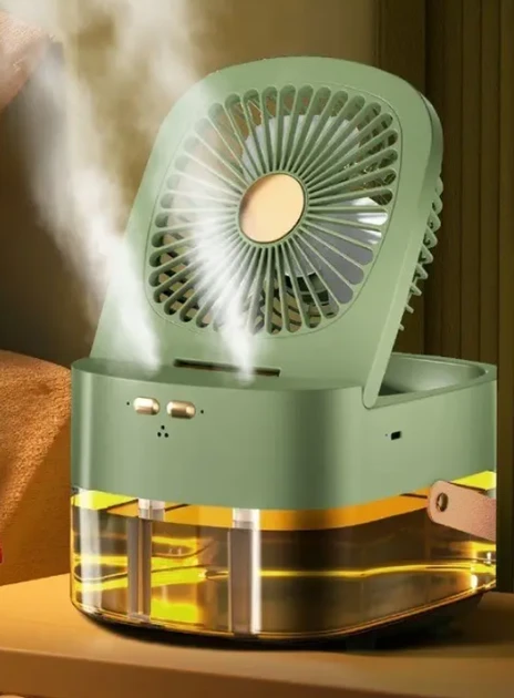 Маленький настільний вентилятор Usb-зволожувач Small fan spray fan AND1253, фото 1