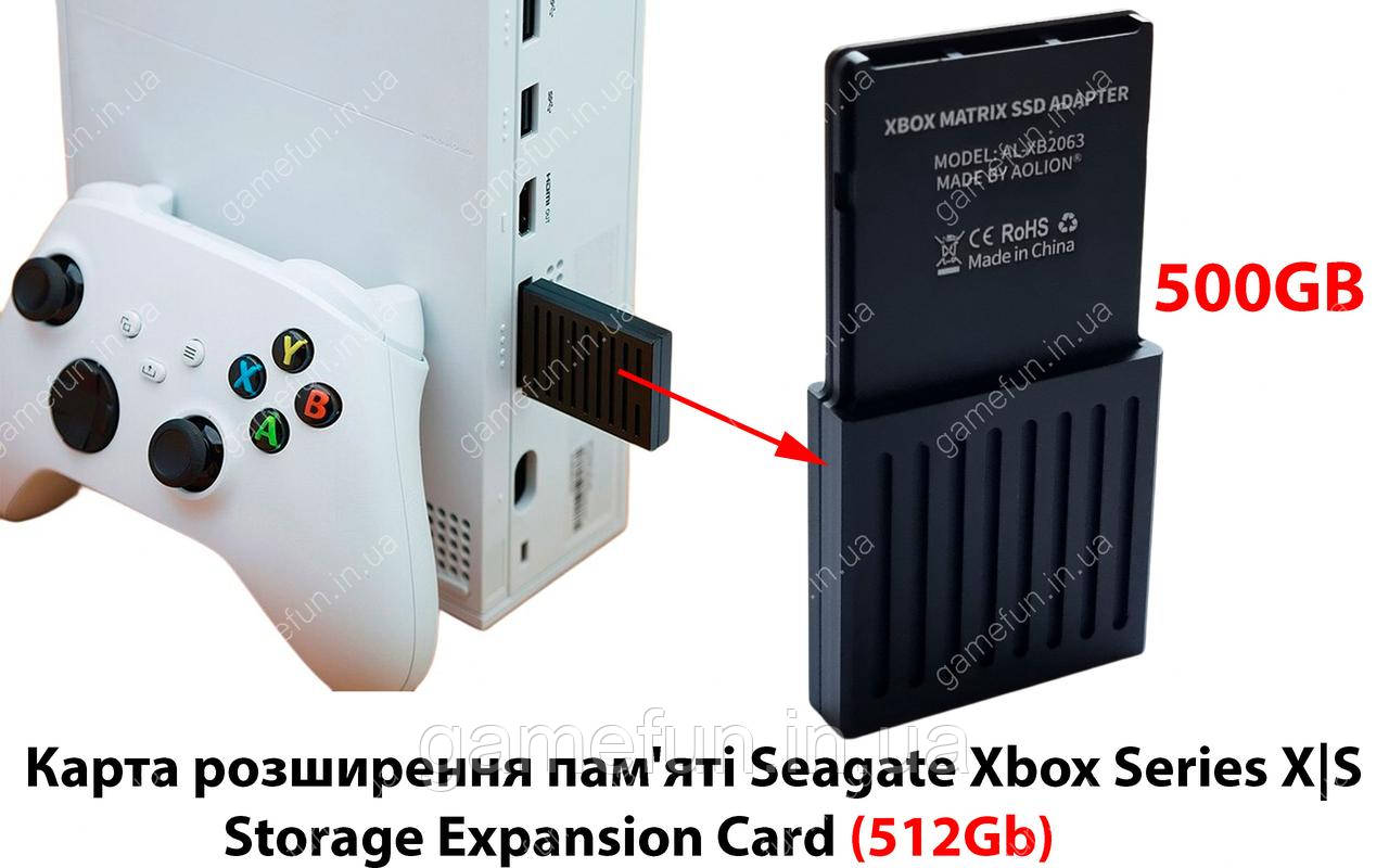 Карта розширення Xbox Series X|S 512 ГБ (SSD WD + адаптер CFexpress)