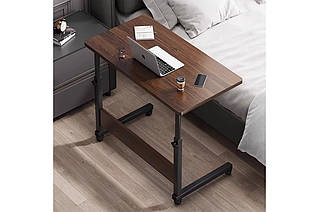 Стіл наддіяний прямокутний із суцільною стільницею Підставка для ноутбука 60/40/85 YU227