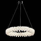 Світлодіодна підвісна кришталева люстра кільця колір каркасу хром VL-L44149/500/1 LED CH, фото 2