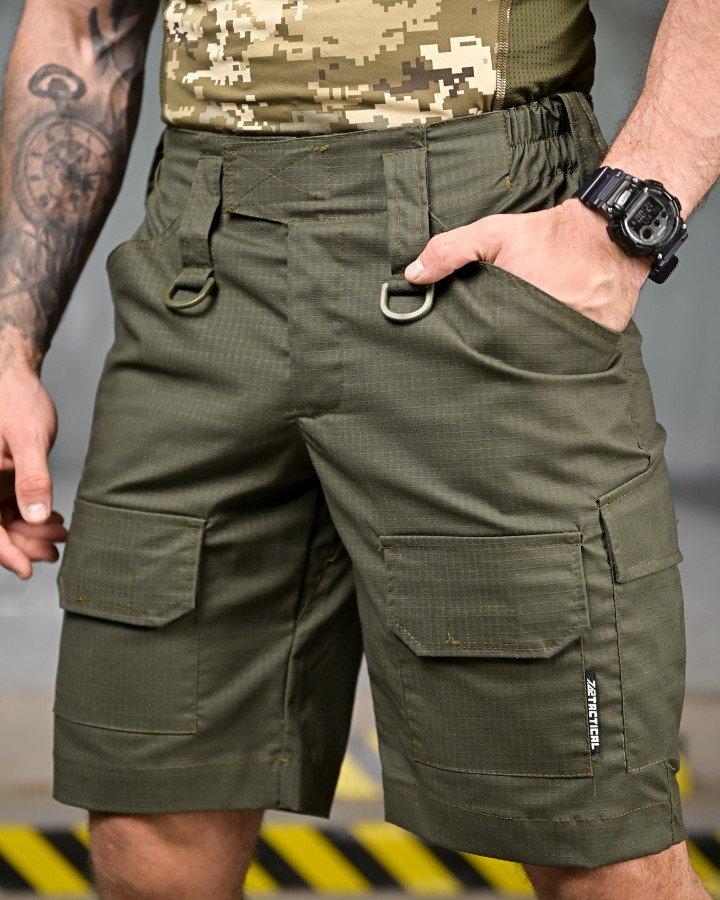 Польовийні Шорти PLEZENTVIL G3 Олива Ріп-Стоп з Утяжками ПП7745 ТМ, фото 1