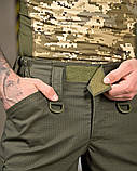 Польовийні Шорти PLEZENTVIL G3 Олива Ріп-Стоп з Утяжками ПП7745 ТМ, фото 7