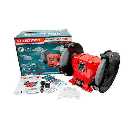 Верстат точильний START PRO SBG-600F, 600 Вт, круг 200 мм, фото 1