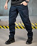 Штани Тактичні SAINT Сині ДСНС з Манжетами на Хлястиках ПП7741 ТМ, фото 2