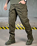 Штани Тактичні SAINT Oliva Оливкові з Хлястиками та Манжетами ПП7744 ТМ, фото 2