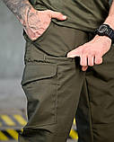 Штани Тактичні SAINT Oliva Оливкові з Хлястиками та Манжетами ПП7744 ТМ, фото 5