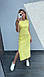 Жіноча сукня; Колір жовтий, м'ятний, чорний, шоколадний, блакитний, рожевий; Розмір 42-44,46-48,50-52 ;, фото 7