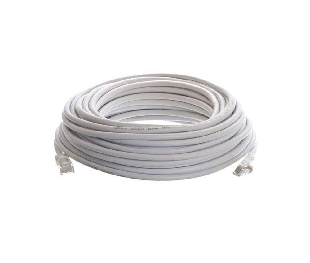 Кабель мережевий RJ45 50 м, білий (вита пара)