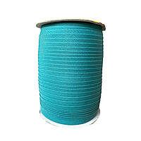 Коса-бейка трикотажна загнута 15 мм бірюза