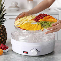 Кухонна сушарка для овочів і фруктів Rainberg для довготривалого зберігання продуктів 5 піддонів Елекртичний дегідратор