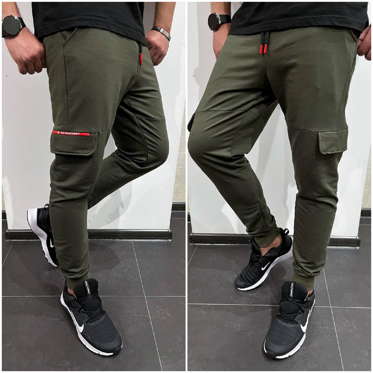 Джогери карго ING DROP чоловічі трикотаж , XL, Хакі