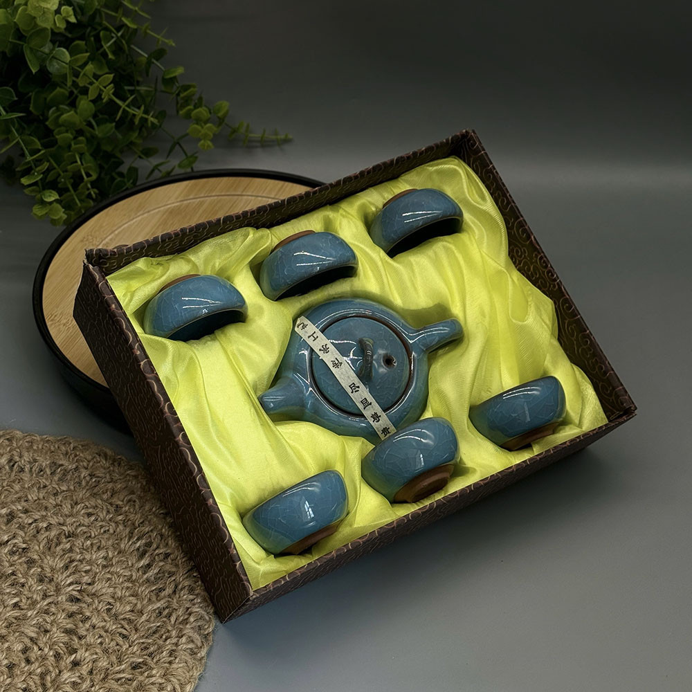 Чайний набір для Гунфу-ча Колотий лід Блакитний, фото 1