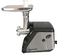 Електрична м'ясорубка Rainberg RB-676 3800 Вт універсальна домашня м'ясорубка для фаршу кебе та соку