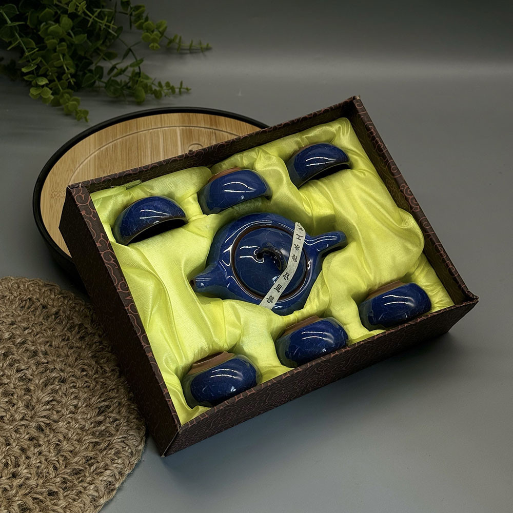 Чайний набір для Гунфу-ча Колотий лід Синій, фото 1