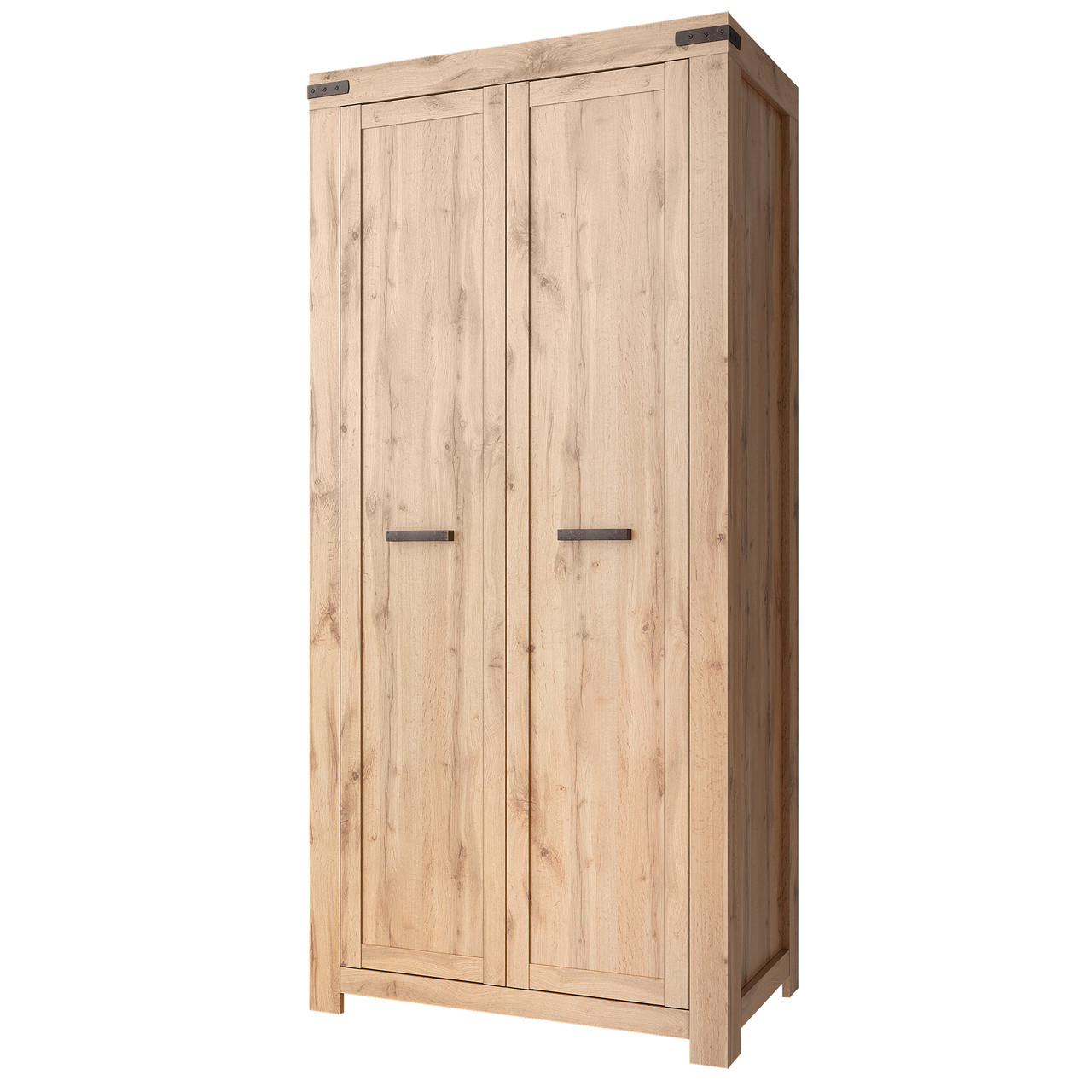 Сучасна розпашна дводверна шафа 100 см для верхнього одягу в передпокій коридор ЛДСП Мортіз Мебель Сервіс