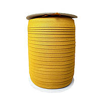 Коса-бейка трикотажна загнута 15 мм гірчиця