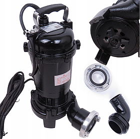 Занурювальний насос для брудної та чистої води з подрібнювачем та додатковим ріжучим лезом