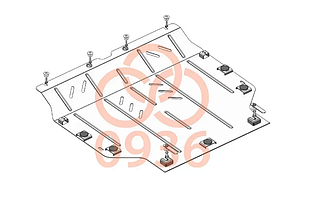 Захист двигуна Lexus UX 250 h (з 2018--) Кольчуга