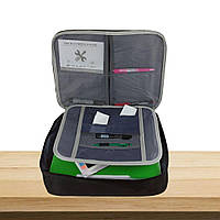 Органайзер для документів 36*27*11 см, з кодовим замком, Чорний