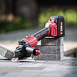 Акумуляторна безщіткова шліфмашина кутова WORCRAFT CAG‑S20LiBS‑125 з АКБ (4А) і ЗП, 20В, фото 9