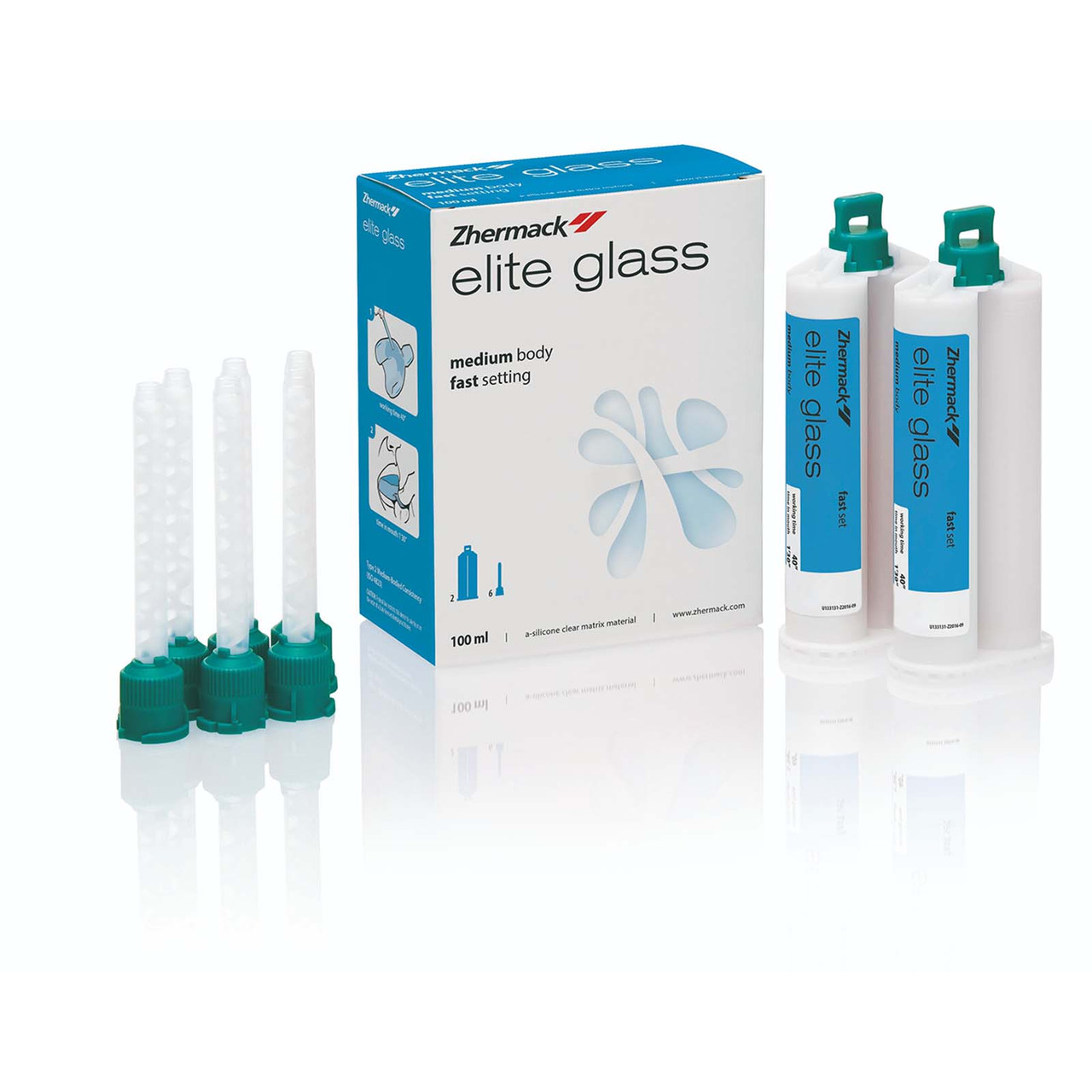 Прозорий А-силікон Elite Glass, 2 картриджа по 50 мл, фото 1