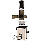 Соковитискач побутовий електричний HM-620 Hoffmans Electronics відцентровий для фруктів та овочів на 800 Вт, фото 4