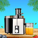 Соковитискач побутовий електричний HM-620 Hoffmans Electronics відцентровий для фруктів та овочів на 800 Вт, фото 2