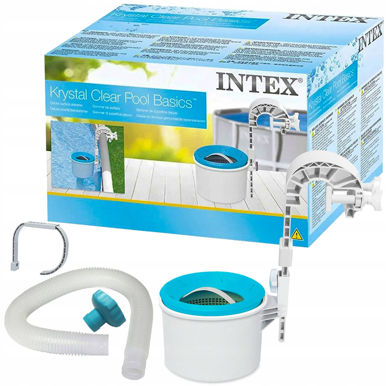 Скиммер для басейну Intex очищувач поверхні води для видалення листя та комах, дозатор хімії (28000)