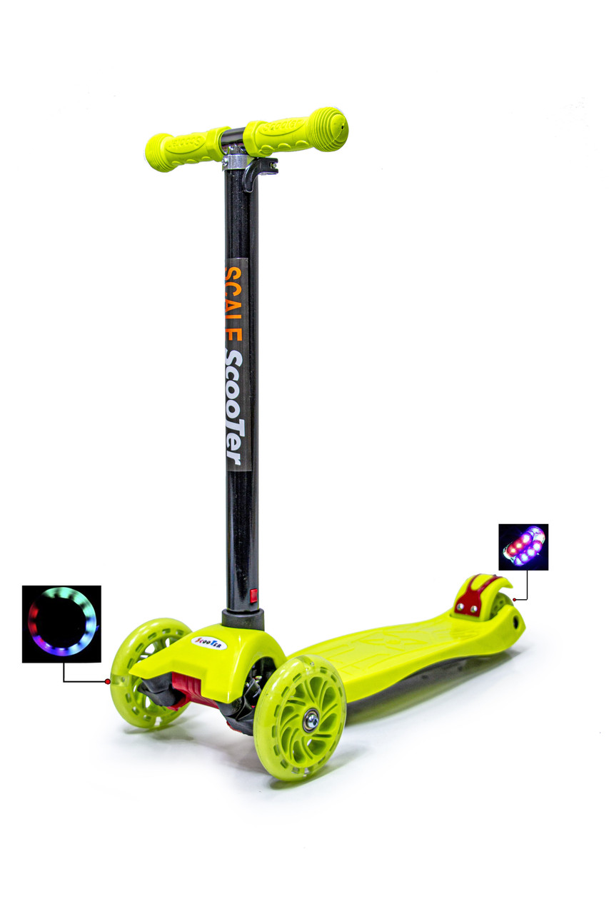 Дитячий самокат MAXI. Yellow, фото 1