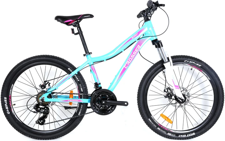 Велосипед гірський алюмінієвий Crosser Sweet 24 рами 14", БІРЮЗОВИЙ