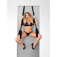 Секс-качели на двери Tentation Door Straps for Bad - Черный Садо-мазо