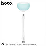 Колонка портативна Hoco Computer USB direct plug-in mini speaker DS27 |USB| White/Blue, фото 2