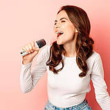 Колонка портативна HOCO BS59 Pearlescent BT speaker with 2 мікрофони |BT5.1, TWS/TF/AUX, 5h| Grey, фото 6