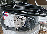 Провід мідний з'єдувальний ПВС 2х0,75/100 кабель двожильний Horoz Electric чорний гнучкий, фото 10