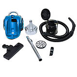 Вакуумний контейнерний пилосос циклонного типу Hoffmans HM-8801 Пилосос без мішка 1800W для сухого прибирання Синій, фото 8