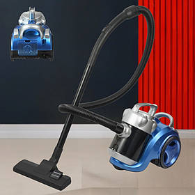 Вакуумний контейнерний пилосос циклонного типу Hoffmans HM-8801 Пилосос без мішка 1800W для сухого прибирання Синій