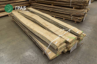 Дошка необрізна граба 52 мм, 1 ґатунок