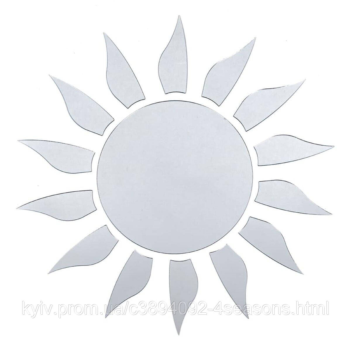 Дзеркальний декор акриловий самоклеючий срібло,15шт (D) SW-00002501, фото 1