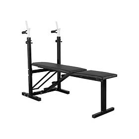 Лава атлетична RN-Sport top для жиму лежачи: регульована, до 100 кг, чорна