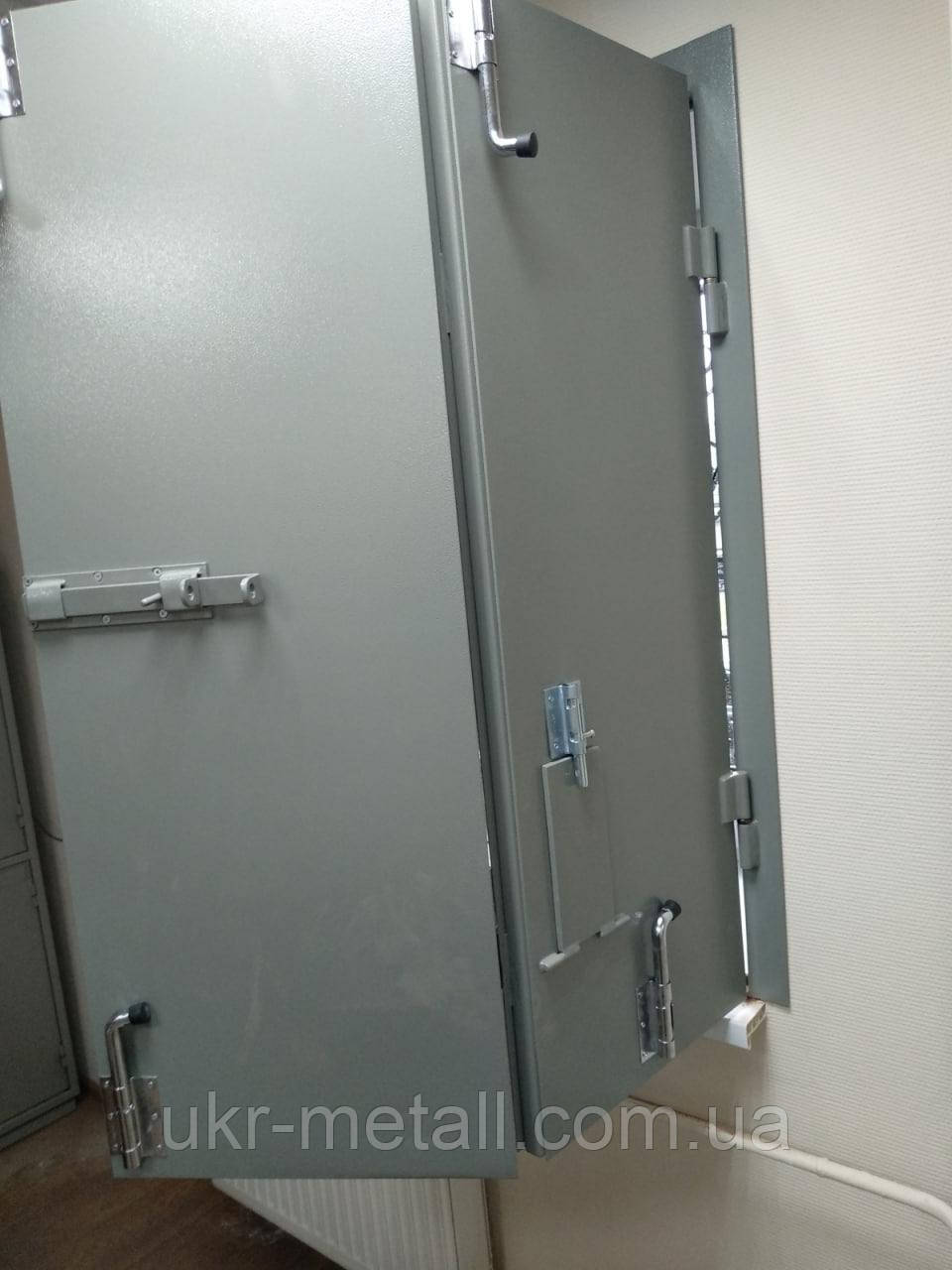 Бронеставні на вікна сталеві з бойницями товщ. аркуша 6 мм, фото 1