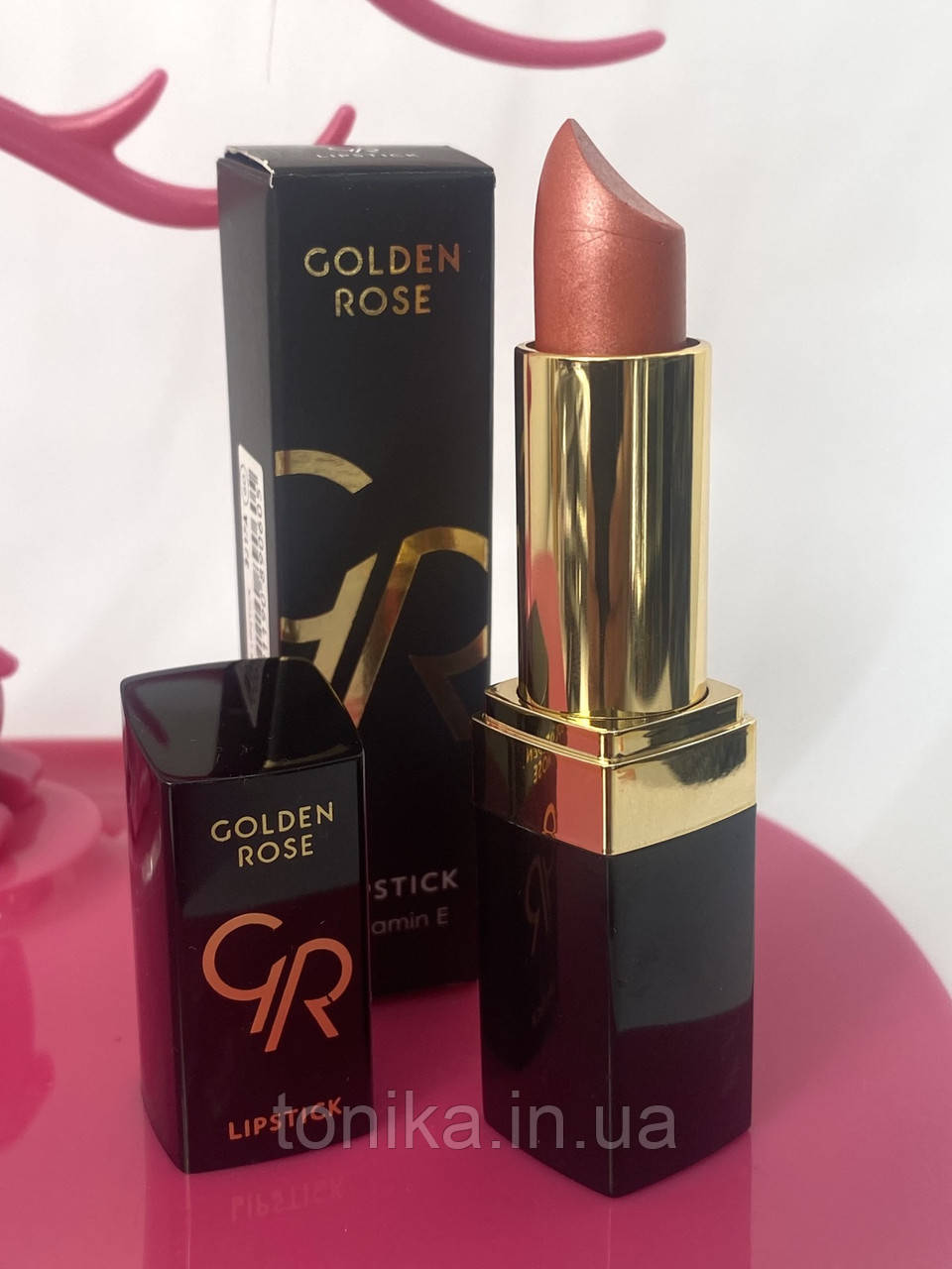 Губна помада Golden Rose № 90 Нежний Персик Перламутр Голден роуз