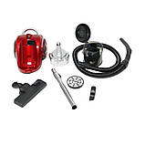 Вакуумний контейнерний пилосос циклонного типу Hoffmans HM-8801 Пилосос без мішка 1800W для прибирання Червоний, фото 9