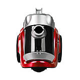 Вакуумний контейнерний пилосос циклонного типу Hoffmans HM-8801 Пилосос без мішка 1800W для прибирання Червоний, фото 8